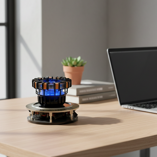 Levitating Reactor Core – Floating & Spinning Desk Sculpture (1:1)